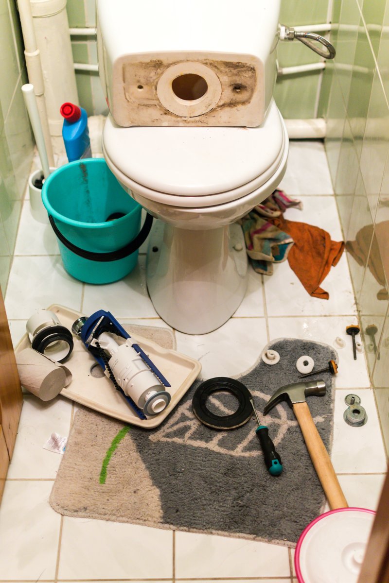 New toilet being installed in a West Ealing bathroom